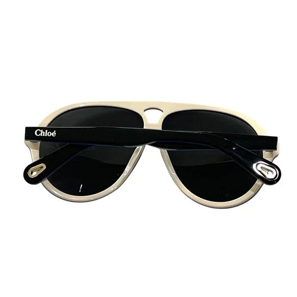 Chloe Salome CH0211S Aviator Sunglasses in Black/Blue display picture 3